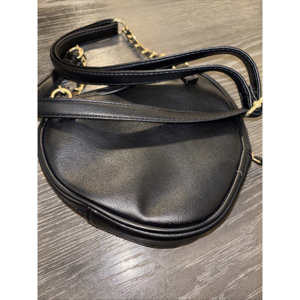 Vintage Y2K Juicy Couture Heart Shaped Crossbody Bag Black &white - Picture 11 of 11